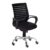 Da URBAN® Boom 02 Mid-Back Revolving Mesh Ergonomic Chair for Home and Office with Tilt Lock Mechanism, Armrest, Chrome Base and High Comfort Seating (Black)