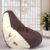 ComfyBean Bag with Beans Filled XXL- Official: Jack & Mayers Bean Bags – for Teenagers – Max User Height : 4.5-5 Ft.-Weight : 45-50 Kgs(Model: e=mc2 Brown Cream)