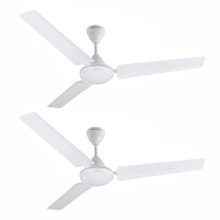 Havells Pacer 1200Mm 2 stars Energy Saving Ceiling Fan (Elegant White, Pack Of 2)