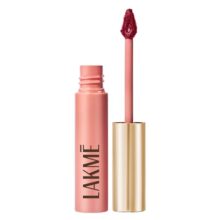 Lakmé Double Duty Lip & Cheek Mousse Matte Lipstick & Soft Blush, Lightweight, Long Lasting, Dewy Look , Rosy Plum,9G