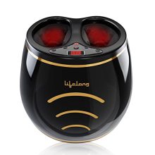 Lifelong Llm432 Air Bag Foot Massager | Shiatsu Foot Massager Machine With Soothing Heat, Deep Kneading Therapy, Air Compression, For Blood Circulation And Foot Wellness, Brown