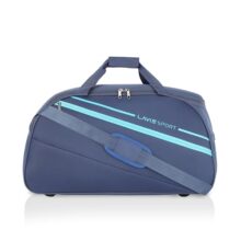 Lavie Sport Polyester Strato Medium 55 Cms Duffle Bag | Spacious Duffle Bag For Weekend Getaways, 29 Cm, Navy