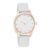 Titan Athleisure White Dial Analog Rubber Strap Watch for Women-NS95125WP01