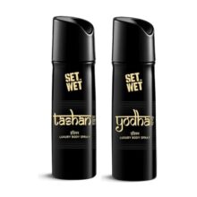 Set Wet Tashan & Yodha Indian Luxury Body Spray I Long Lasting Body Spray For Men I Manly & Luxury Fragrance For Men, 150Ml Pack Of 2