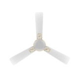 Crompton PREMION AURA2 DESIGNER 3D LOTUS DESIGN ANTIDUST1200 mm (48 inch) Ceiling Fan (Pearl White Gold) Star rated energy efficient fans