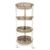 Nayasa Candy Round Trolley 4 Layers | Kitchen Organizer | Shelf Organizer | Vegetable Basket for Onion, Potato | Vegetable Trolley with Wheel | 33.5 X 33.5 X 79 cm | Green