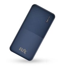 Flix(Beetel) New Launch Powerxtreme 10,000Mah 12W Slim Power Bank,Usb C/Micro Usb Input,Dual Usb A Output,Compatible With Iphone (Type A To Lightning), Samsung, Google Pixel, Oneplus(Blue-P10)