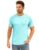 AWG ALL WEATHER GEAR Men Solid Waffle Crew Neck Tshirt | Waffle Knit T-Shirt | Men’s T-Shirt | Tees for Man | Textured Half Sleeve T-Shirt’s | Tshirt for Men Stylish Aqua Blue