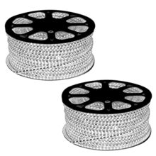 Orient Joylite Led Rope Light For Home Decoration | Ip65 Certified | Indoor And Outdoor Use | Direct Plug-In | 600 Lumens In Every Meter (White, Pack Of 2)