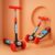 Koxtons Foldable Kids Kick Scooter with PVC Wheels & Adjustable Height – Capacity 50kg- for Kids 3+ Year Old boy & Girl – Skate, Black