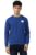 Van Heusen Men’s Polycotton Regular Round Neck Hoodie, Blue L