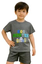 Lymio Junior’S Boys Clothing Set | Cotton T Shirt For Boy | Stylish Kids Wear Set | Casual Wear Kids Dress (Dts-72-Dark-Grey) | Age 1-2 Years