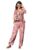 Barcino Pink Tropical Front Tie Top With Pants