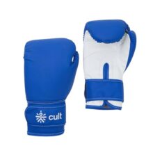 Cult Neo Boxing Gloves 10 Oz – Pro-Style Training Gloves For Sparring, Heavy Bag & Mitt Work – Premium Pu Leather, Shock Absorbing Padding, Ergonomic Design With Wrist Support – Blue & White