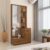 Spacewood Dressing Table | Legend | 3 Year Warranty | 3 Shelves & 2 Drawer, 1 Shutter Storage, Vanity Table for Bedroom, Living Room, and Home| Engineered Wood | Natural Teak