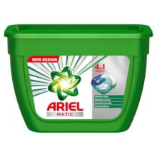 Ariel PODs 4-in-1 Matic Detergent, Pack of 18 Ariel PODs | Specially designed for use in Washing Machines only | Removes Stains | Freshens clothes | Softens Fabric | Brightens Colours
