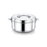 Praylady Vintage Insulated Hot Pot Casserole 1.5 Litre – Stainless Steel Thermal Food Warmer with Lid | Leak-Proof & Durable Serving Bowl for Lunch, Dinner, Parties | Elegant Silver Finish