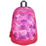 F Gear Amari 12L Small Kids School Backpack With Organizer Bottle Compartment Water Resistant Lightweight, Gifts For Men Women Boys Girls Adults, Casual/College/Travel Bag (Tropical Pink And Purple)