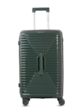 Wildcraft Keystone 8 Wheel Polycarbonate Travel Luggage Lightweight Antitheft Zipper Trunk Style Stylish Luggage,Green