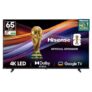 Hisense 164 Cm (65 Inches) E6N Series 4K Ultra Hd Smart Led Google Tv 65E6N (Black)