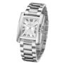 Daniel Hechter Paris Opera Collection Square Dial Watch for Women with Roman Indices and Stainless Steel Strap-DHW2004