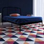 APRODZ Letitia Queen Size Metal Bed (Metal – Black Powdercoated)