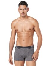 Macroman M-Series MW Signature Collection By Rohit Bal Premium Cotton Polyester Spandex Mens Trunks Black Small MMS8222