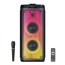AKAI PM-100P Bluetooth Power Party Speaker Portable 100W RMS | Home Theater Sound System | Wireless Mic with Recording | Karaoke, TWS, BT, AUX, USB, TF Card, Guitar Input | 5 Hours Playtime Deep Bass