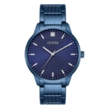 Guess Round 42mm Blue Dial Analog Men Watch – U1362G4M