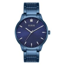 Guess Round 42mm Blue Dial Analog Men Watch – U1362G4M