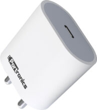 Portronics 20 W PD 3 A Wall Charger for Mobile(White)