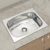 Plantex Ss Sink For Kitchen/Kitchen Sink With Hose Pipe And Round Coupling/Under Mount/Top Mount (Chrome/24X18 Inch)