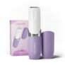 CARESMITH Bloom Facial Shaver | Trimmer For Woman | Upper Lip, Chin & Cheeks | Facial Hair Removal Machine | Hypoallergenic Blades | 1 AA Battery Included, Purple