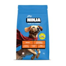 Godrej Ninja Adult Dry Dog Food, 2 KG, Chicken & Multigrain, Gut Health