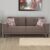 Home Centre | Rother | Fabric|Solid Wood | 3 Seater Sofas | Brown | 1 Year Warranty