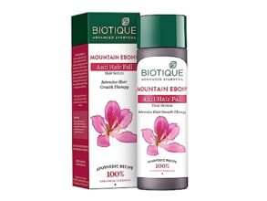 Biotique Bio Mountain Ebony Vitalizing Serum | Prevents Hair Fall & Soothes Scalp| Promotes Hair Growth | 100% Botanical Extracts | Suitable For All Skin Types | 120Ml