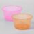 Kuber Industries Pack Of 2 Bath Tub | Multipurpose Bath Tub | Tub For Bathroom-Feeding Pan-Washing Clothes | Washing Tub | Bathing Bathroom Tub | 25 Ltr | Transparent | Pink & Orange