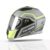 Tvs Racing Anti Matter Fullface Helmet For Bike & Motorcycle Riders-Dot &Isi Certified-Lightweight Abs Shell,Uv Resistant-Ventilated Comfort Liner,Quick-Release Visor &Chin Strap(Grey & Neon/Xl)