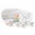 Larah by Borosil Firefly Fluted Series Opalware Dinner Set | 33 Pieces for Family of 6 | Microwave & Dishwasher Safe | Bone-Ash Free | Crockery Set for Dining & Gifting | Plates & Bowls | White