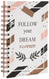 Amazon Brand – Solimo Daily Planner And Organizer, To Do List, Undated Hard Bound Planner, Laminated Covers, 150 Pages (Follow Your Dream),Black
