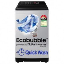Samsung Smart Choice 8 kg, 5 star, Eco Bubble Tech, Digital Inverter Motor, Soft Closing Door, Fully-Automatic Top Load Washing Machine (WA80BG4441BGTL, Light Gray)