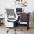 FUGO Plastic by Nice Goods Ergonomic Office Chair, Home Desk Office Chair, Revolving Chair with Tilting Mechanism, Computer Chair, Chair for Office Work at Home, Grey