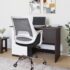 FUGO Ergonomic Office Chair with 3 Years Warranty | Height Adjustable Revolving Chair with Tilt Lock | Heavy Duty Nylon Base | Work from Home Chair | Office Chair Merilian (Blue)
