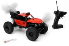 Jack Royal Remote Control 1:18 Rock Crawler with Mist Smoke Spray Function High Speed Rechargeable Off-Road Monster Truck Climbing Car Toy for Kids- Multi Color (Red Blue Black)