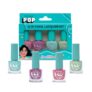 SUGAR POP 4 in 1 Nail Lacquer Kit | Chip-resistant formula & Glossy Flinsh | Nail Polish Set – 04 Pastel Paradise