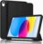 ProElite Smart Case for iPad (A16) 11th/10th Generation (2025/2022) [Auto Sleep/Wake Cover] [Left Side Pencil Holder] [Soft Flexible Case] Recoil Series – Black