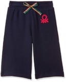 UNITED COLORS OF BENETTON Baby-Girl’s Regular Track Pants (20P3J68I0982G_Navy Blue_1Y)