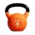 Cult 8kg Neoprene Anti-Slip Grip Colored Kettlebell for Home Workout – Orange