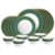 Cello Opalware Solitaire Series Emerald Dinner Set, 18 Units | Opal Glass Dinner Set For 6 | Crockery Set For Festive Ocassions, Parties | White Plate And Bowl Set