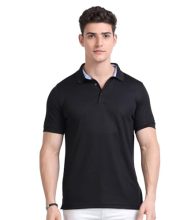 Greg Norman Polo T Shirt For Men | T-Shirt For Men | Casual T Shirt For Men | Men’S Tshirt | Collar Tshirts | Half Sleeves Plain T Shirt | Tshirt For Men Stylish Black